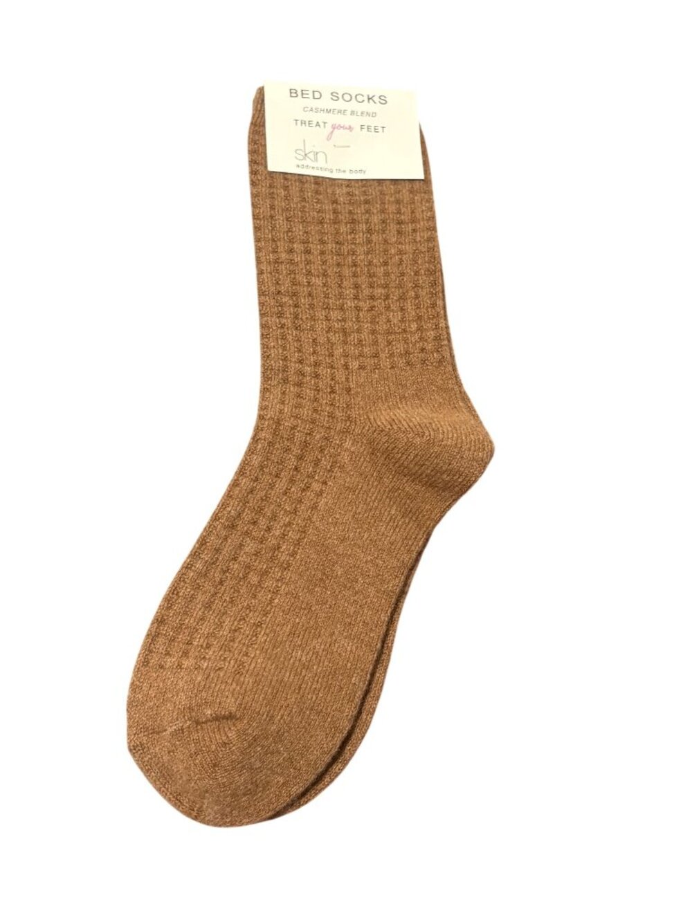 Skin Bed Socks in Dark Vicuna